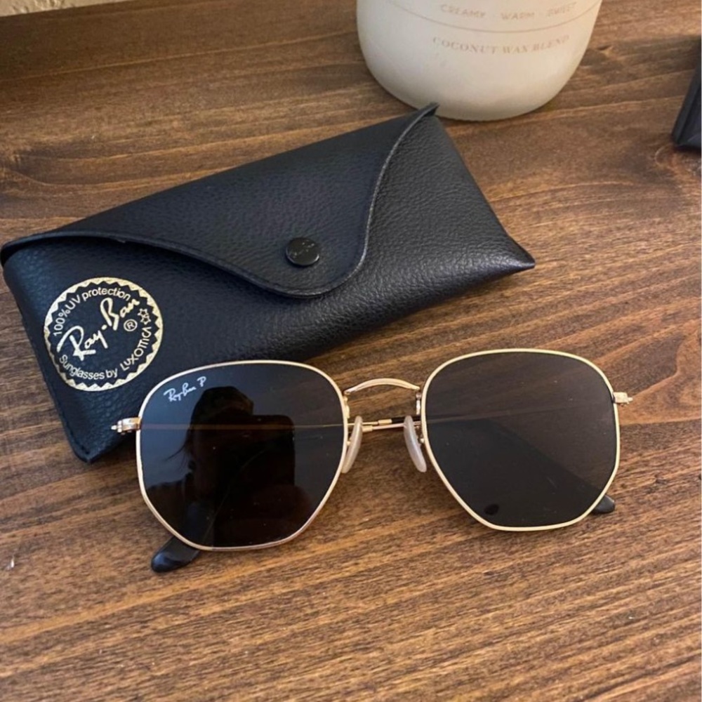 Polarized Ray Ban Hexagonal Flat Lenses